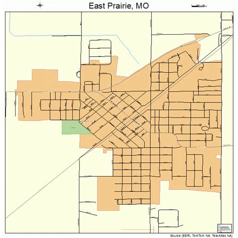 East Prairie Missouri Street Map 2921052