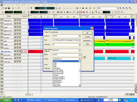 Solved: Microsoft GS Wavetable Synth - changing sounds... | Experts Exchange