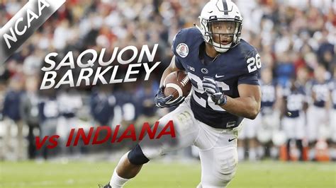 Saquon Barkley Highlights vs Indiana // 26 Touches, 123 Yards, 2 TDs // 9.30.17 - YouTube