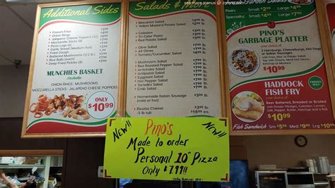 Online Menu of Pinos Deli & Subs Restaurant, Rochester, New York, 14626 ...