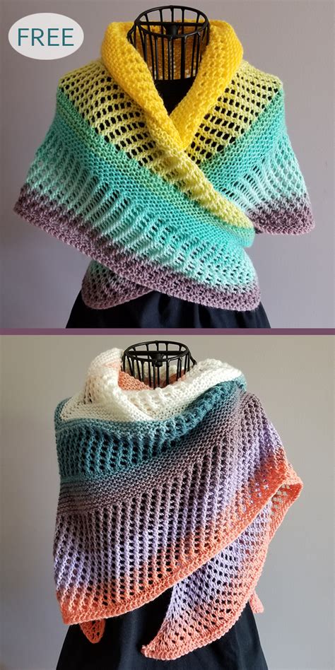 Self-Striping Shawl Knitting Patterns- In the Loop Knitting | Shawl knitting patterns, Knitting ...