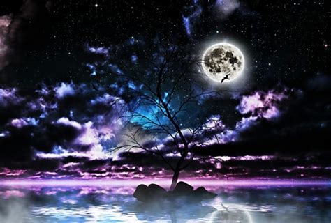 Free Hd Full Moon Stars Wallpapers Download Data-src - Moon And Star Hd ...