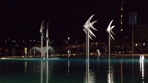 The Cairns Esplanade Lagoon at night | Cairns, Lagoon, Trip