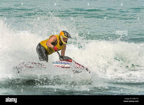 Jet-ski stunt rider in action Stock Photo - Alamy