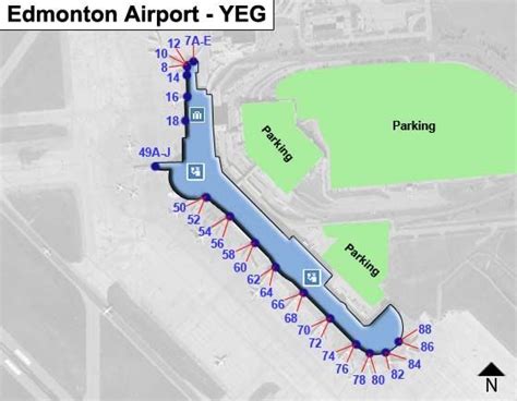 Edmonton YEG Airport Terminal Map