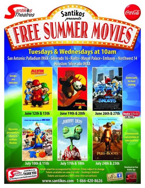 Free summer movies at Santikos Theatres: Watch Rango, Rio, The Smurfs, and more | Spend Less ...