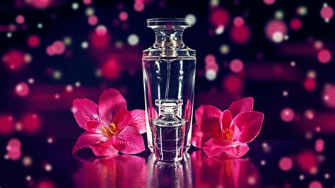 Elegant Perfume: HD Wallpaper of Floral Serenity