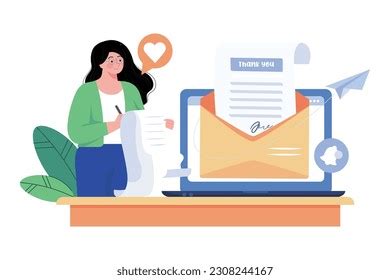 Job Seekers Follow Thank-you Notes After Stock Vector (Royalty Free) 2308244167 | Shutterstock