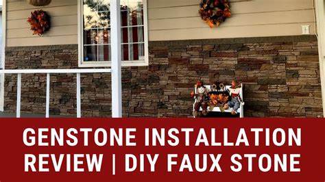 Genstone Installation Review | DIY Faux Stone - YouTube