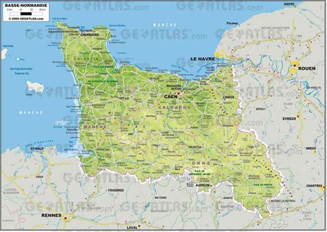 Carte - Région Basse-Normandie - Arts et Voyages