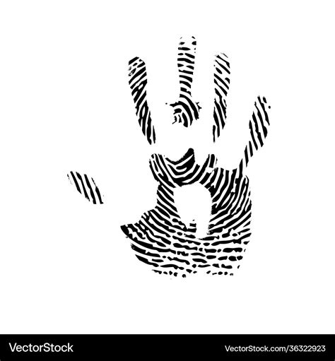 Hand finger print Royalty Free Vector Image - VectorStock