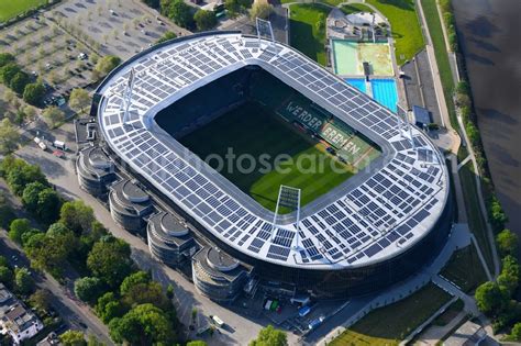 Bremen from the bird's eye view: The Weser Stadium in Bremen, the ...