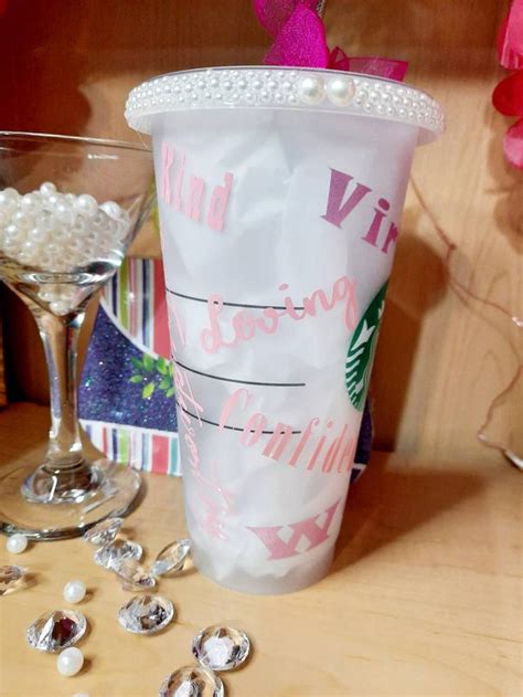 Starbucks Venti Frosted Reusable virtuous Women - Etsy