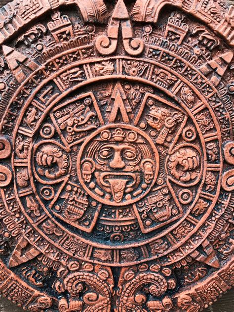 Aztec Mayan Calendar Stone Wall Plaque Sun Stone Home or | Etsy