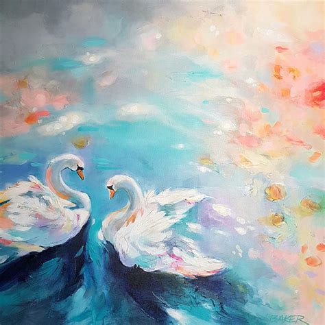 Swan Lake in 2020 | Swan painting, Dreamy art, Swan artwork