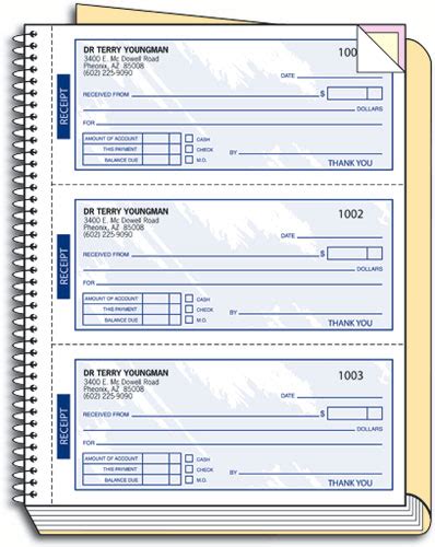 Personalized Receipt Book | SmartPractice Medical