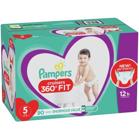 Pampers Cruisers 360 Fit Size 5 Baby Diapers, 90 ct - Fred Meyer