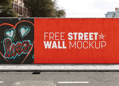 Free Street Wall Art / Mural Mockup PSD - Good Mockups