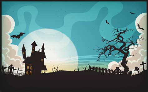 Halloween Landscape Background 268108 Vector Art at Vecteezy