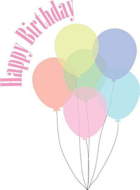 Happy Birthday Balloons SVG File Print Art| SVG and Print Art at ...