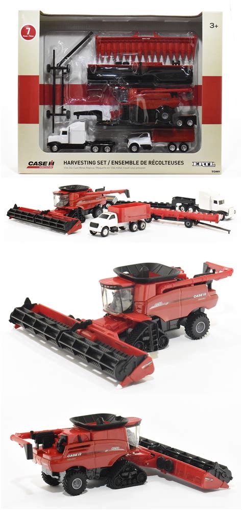 Toys & Hobbies Contemporary Manufacture Diecast & Toy Vehicles Case IH Harvesting Set 1/64 Scale ...