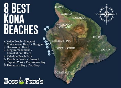 8 Best Kona Beaches - Boss Frog's Snorkel, Bike, and Beach Rentals