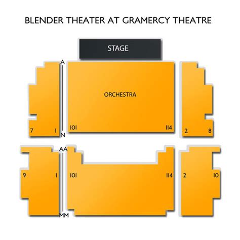 Gramercy Theater Seating Chart | Printable Templates Free