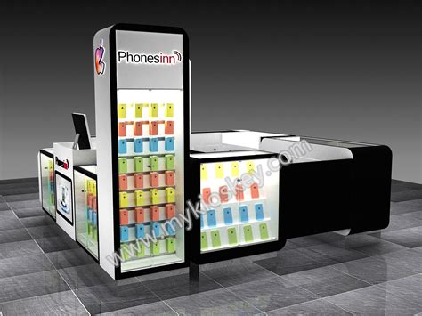 Modern10ft by 10ft cell phone accessory kiosk