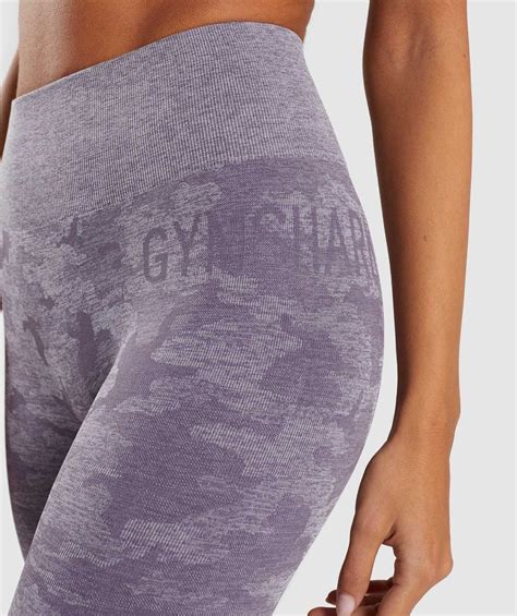 Gymshark Camo Seamless Leggings - Lavender Grey 4 | Seamless leggings ...