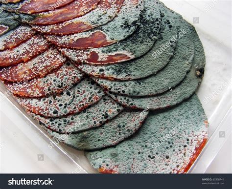 An Open Packet Of Rotten Meat Lying In Plastic Packaging On White Background Stock Photo ...