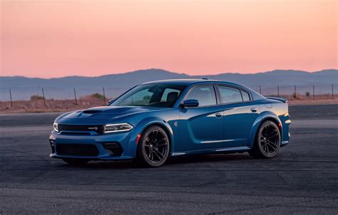 Wallpaper sunset, the evening, Dodge, Charger, Hellcat, SRT, Widebody ...