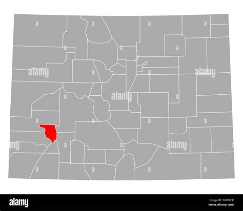 Map of Ouray in Colorado Stock Photo - Alamy