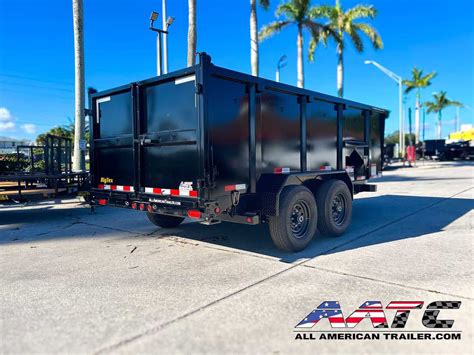 14LP-14-P4 BIG TEX 14' DUMP TRAILER 4' SIDE 7 TON 14,000 GVWR 7X14 ...