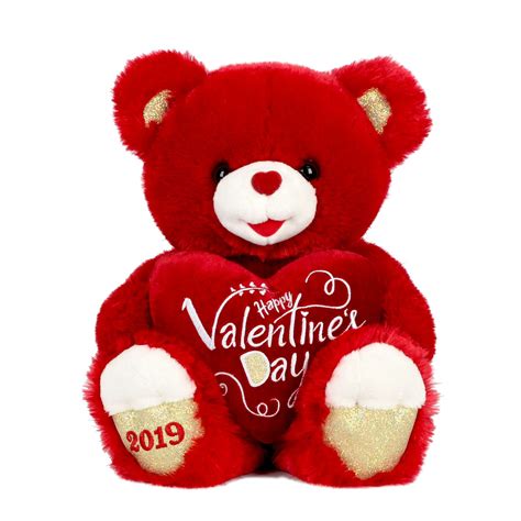 Way to celebrate! Valentine Red Stuffed Sweetheart Teddy Gift 2019 ...