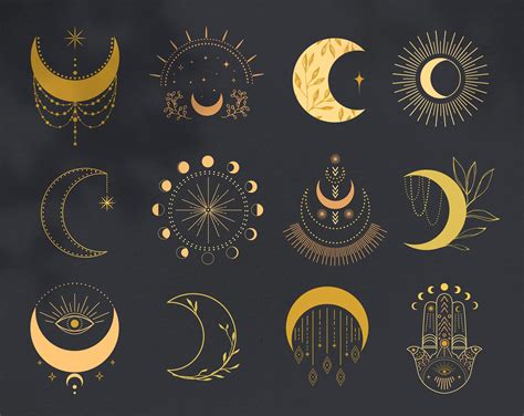 Medieval Witchcraft Moon Phases Wallpaper - MAXIPX