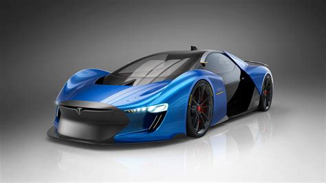 Designer's vision of an Electric Supercar the 'Tesla Model EXP' | X Auto