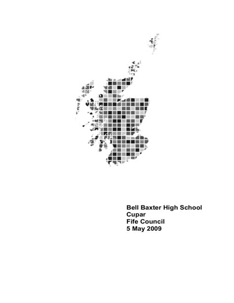 Bell Baxter High School Cupar Fife Council