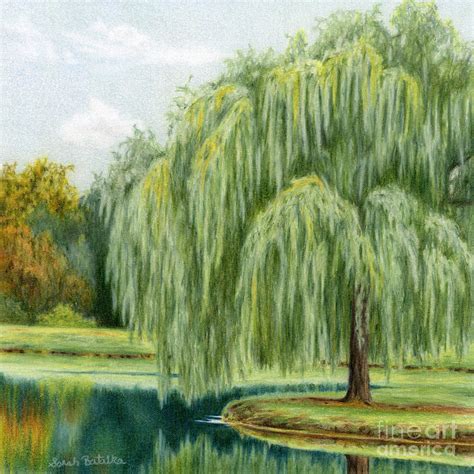 Under The Willow Tree Painting by Sarah Batalka