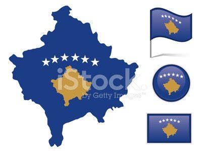 Kosovo Map & Flag Stock Vector | Royalty-Free | FreeImages