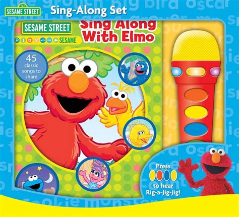 Sesame Street: Sing Along with Elmo! Light Up Microphone and Songbook ...