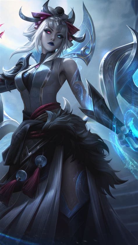 Snow Moon Morgana Wallpaper 4K, League of Legends