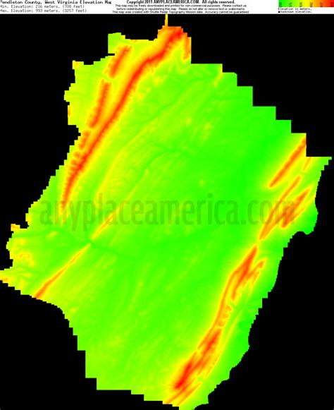 Free Pendleton County, West Virginia Topo Maps & Elevations