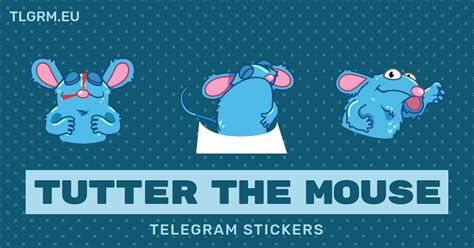 “Tutter The Mouse” animated sticker set for Telegram