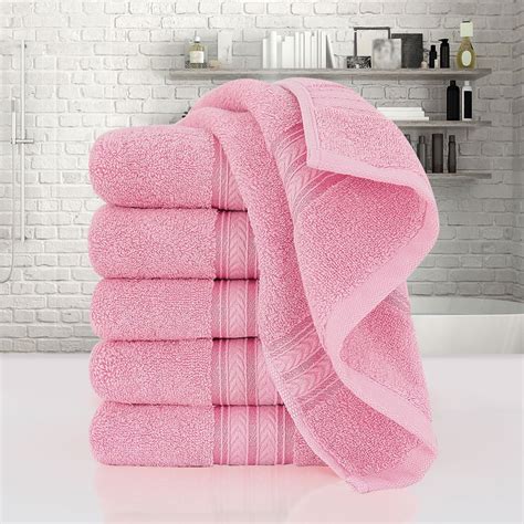 PiccoCasa 6 Pack Luxury Hand Towels Soft Cotton Hotel Bathroom Towels ...