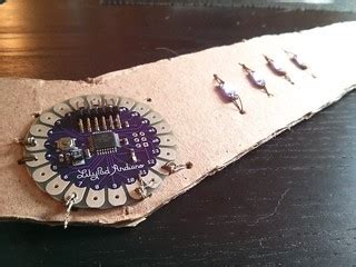 LilyPad Arduino in my Halloween Costume | Partygoers can rec… | Flickr
