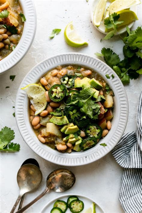 Slow Cooker Green Chile Stew with Beans (Vegan Recipe) - The Real Food ...