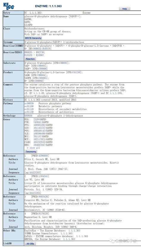 KEGG Enzyme 数据库-CSDN博客