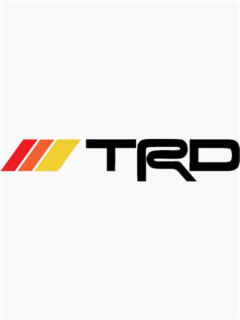 "black trd logo" Sticker for Sale by rickcarroll2 | Redbubble