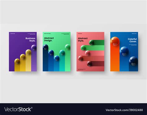 Minimalistic book cover design template Royalty Free Vector