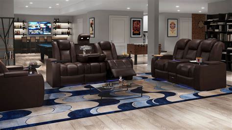 Home Theater Sectionals | Movie Room Sectional Sofas